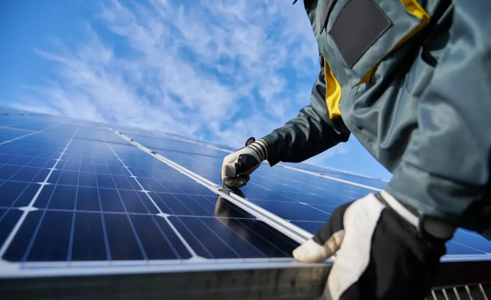 Installation de panneaux photovoltaïques